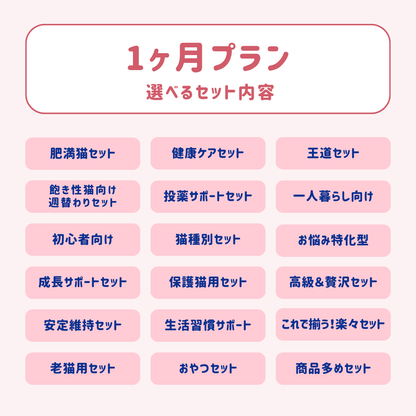 【1ヶ月プラン】にゃんにゃんデリバリーフーズ