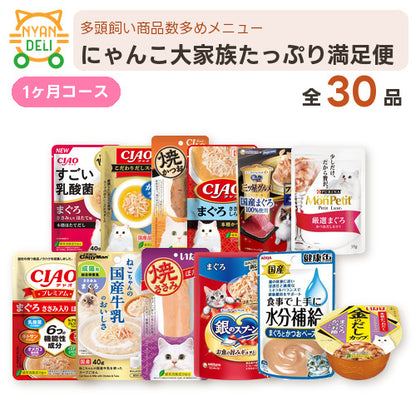 にゃんこ大家族たっぷり満足便 商品セット内容