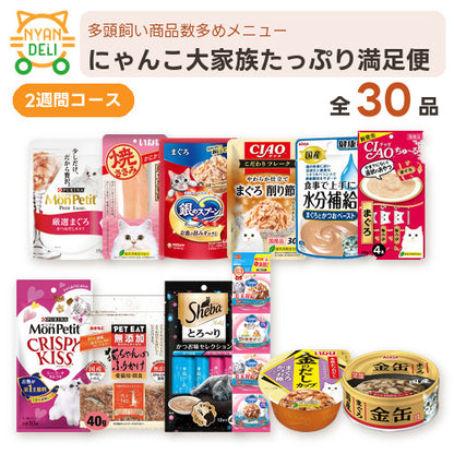 にゃんこ大家族たっぷり満足便（2週間） 商品セット内容
