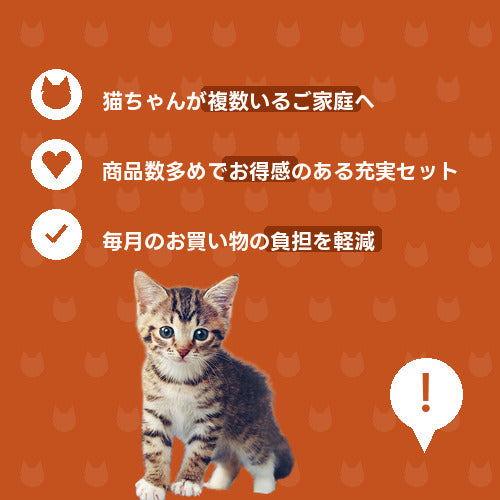 にゃんこ大家族たっぷり満足便（2週間） 特徴