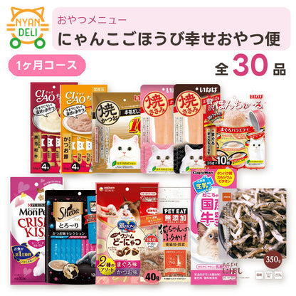 にゃんこごほうび幸せおやつ便 商品セット内容