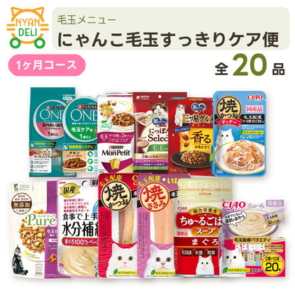 にゃんこ毛玉すっきりケア便 商品セット内容