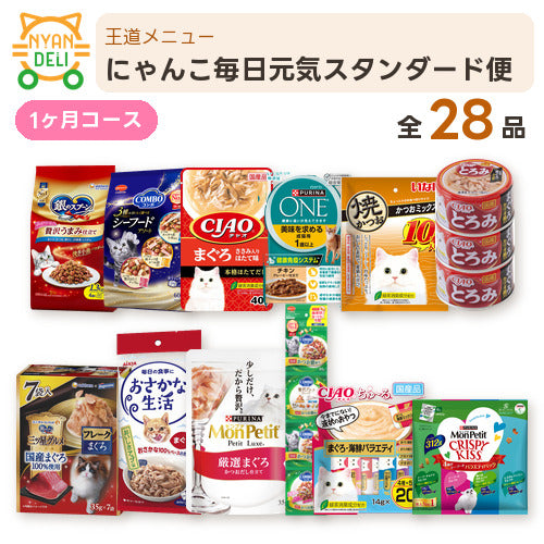 にゃんこ毎日元気スタンダード便 商品セット内容