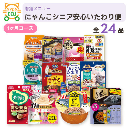 シニアにゃんこ安心いたわり便 商品セット内容