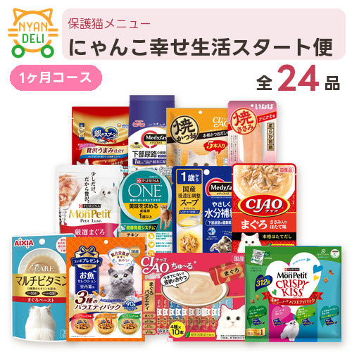 にゃんこ幸せ生活スタート便 商品セット内容